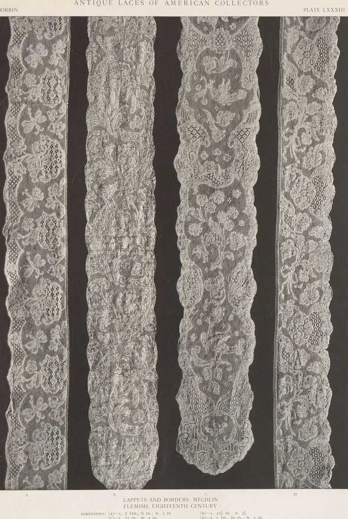 An illustration from Antique laces of American collectors : Volume 1 / text by Frances Morris & Marian Hague, 1920, leaf 104