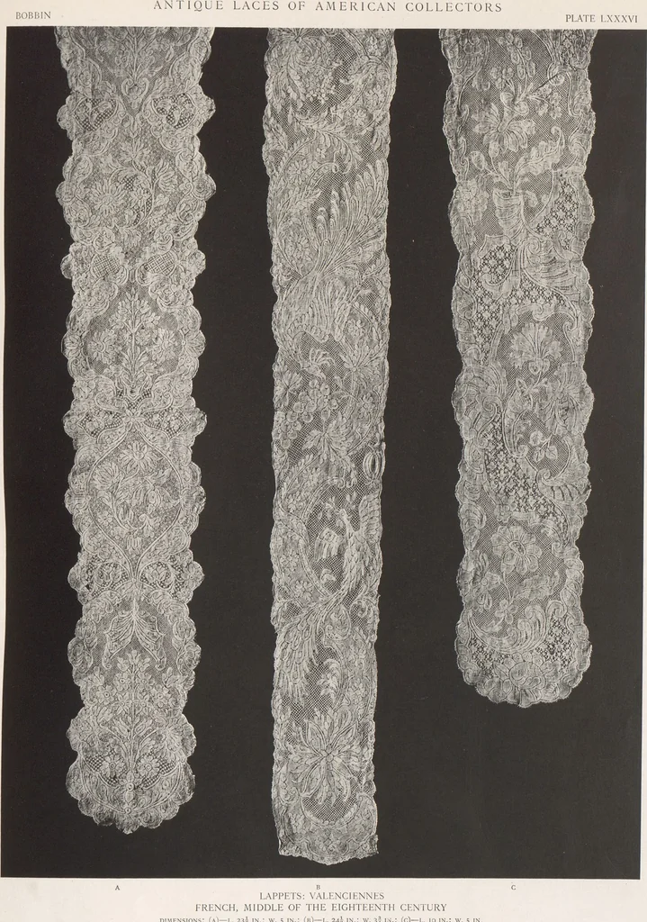 An illustration from Antique laces of American collectors : Volume 1 / text by Frances Morris & Marian Hague, 1920, leaf 107