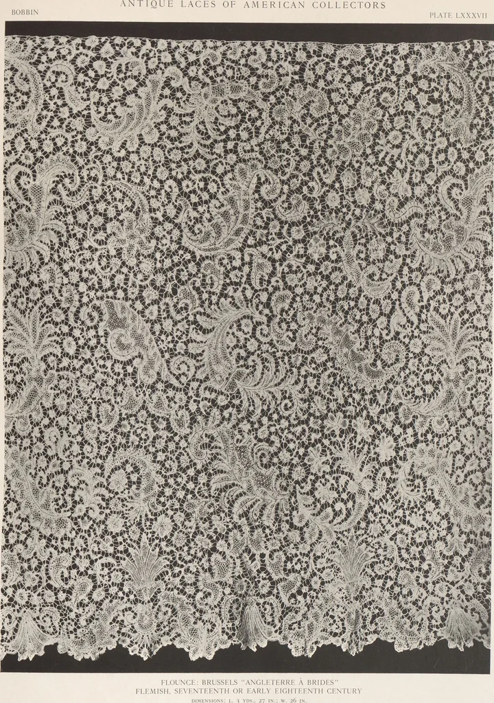 An illustration from Antique laces of American collectors : Volume 1 / text by Frances Morris & Marian Hague, 1920, leaf 108