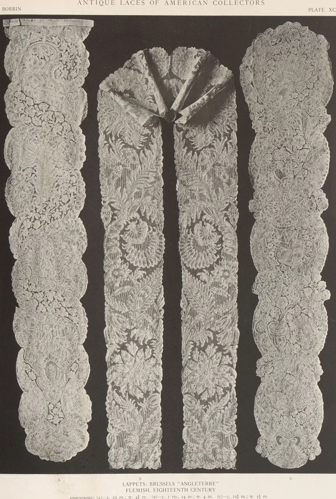 An illustration from Antique laces of American collectors : Volume 1 / text by Frances Morris & Marian Hague, 1920, leaf 111