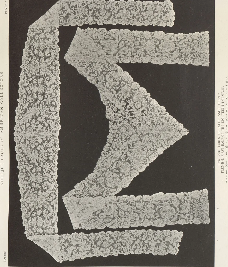 An illustration from Antique laces of American collectors : Volume 1 / text by Frances Morris & Marian Hague, 1920, leaf 115