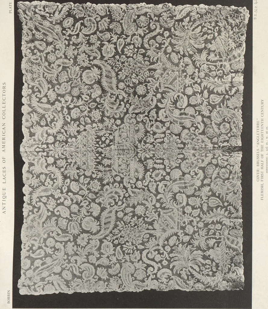 An illustration from Antique laces of American collectors : Volume 1 / text by Frances Morris & Marian Hague, 1920, leaf 116