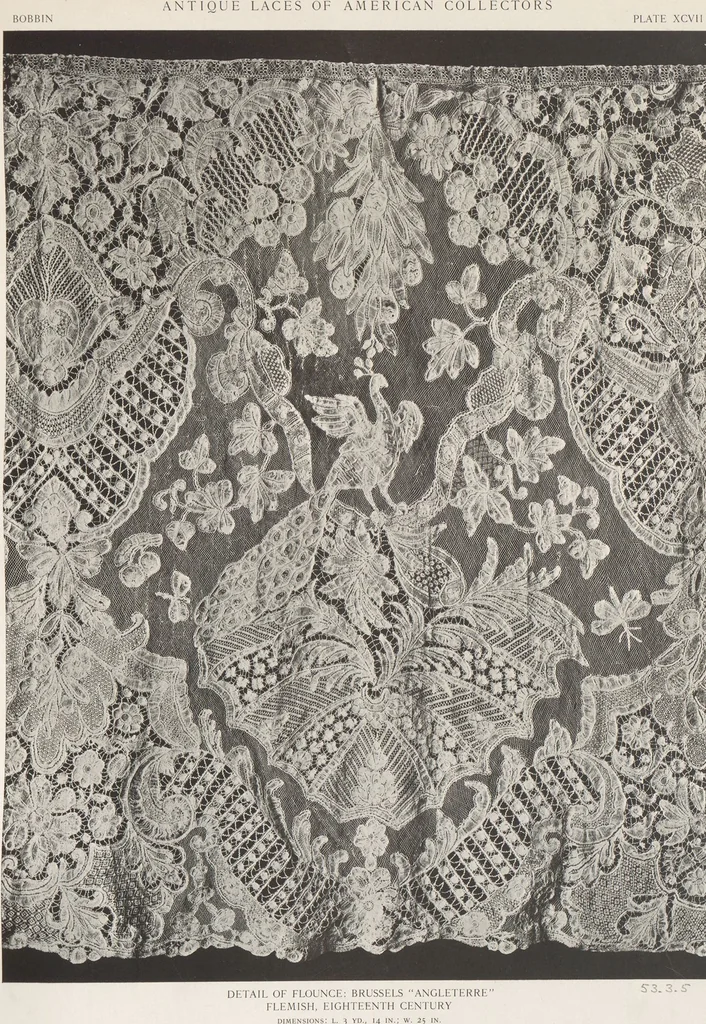 An illustration from Antique laces of American collectors : Volume 1 / text by Frances Morris & Marian Hague, 1920, leaf 118