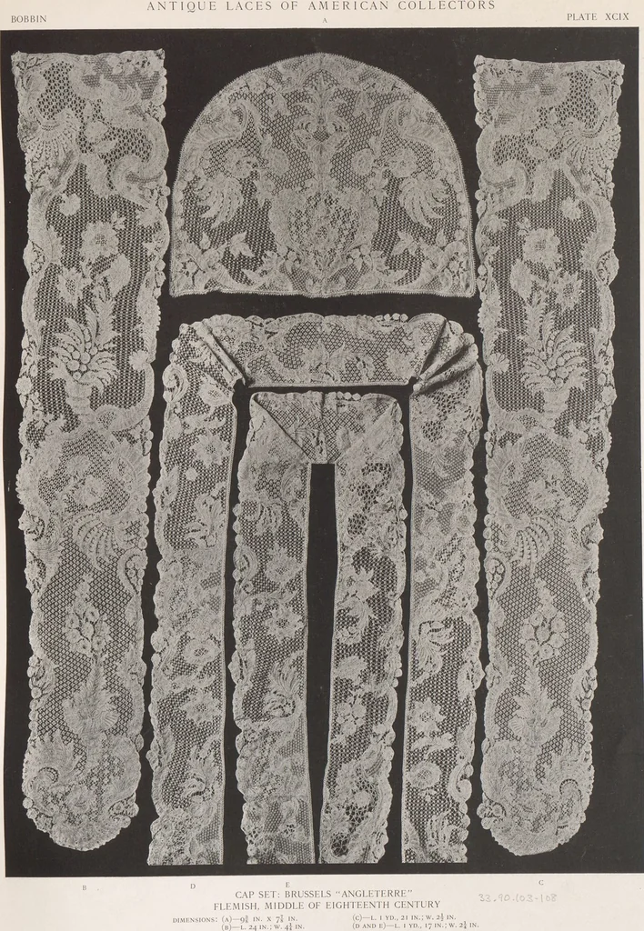 An illustration from Antique laces of American collectors : Volume 1 / text by Frances Morris & Marian Hague, 1920, leaf 120