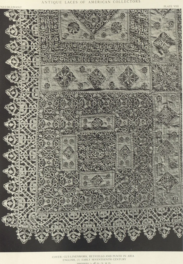 An illustration from Antique laces of American collectors : Volume 1 / text by Frances Morris & Marian Hague, 1920, leaf 29