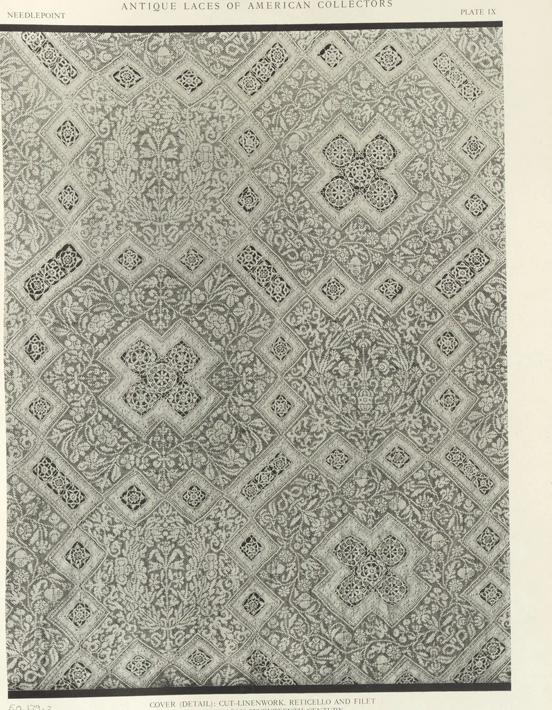An illustration from Antique laces of American collectors : Volume 1 / text by Frances Morris & Marian Hague, 1920, leaf 30