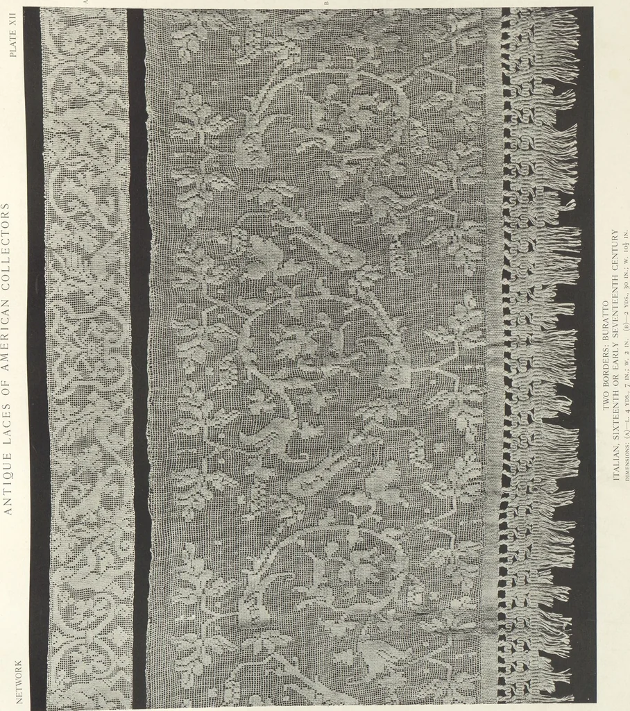 An illustration from Antique laces of American collectors : Volume 1 / text by Frances Morris & Marian Hague, 1920, leaf 33