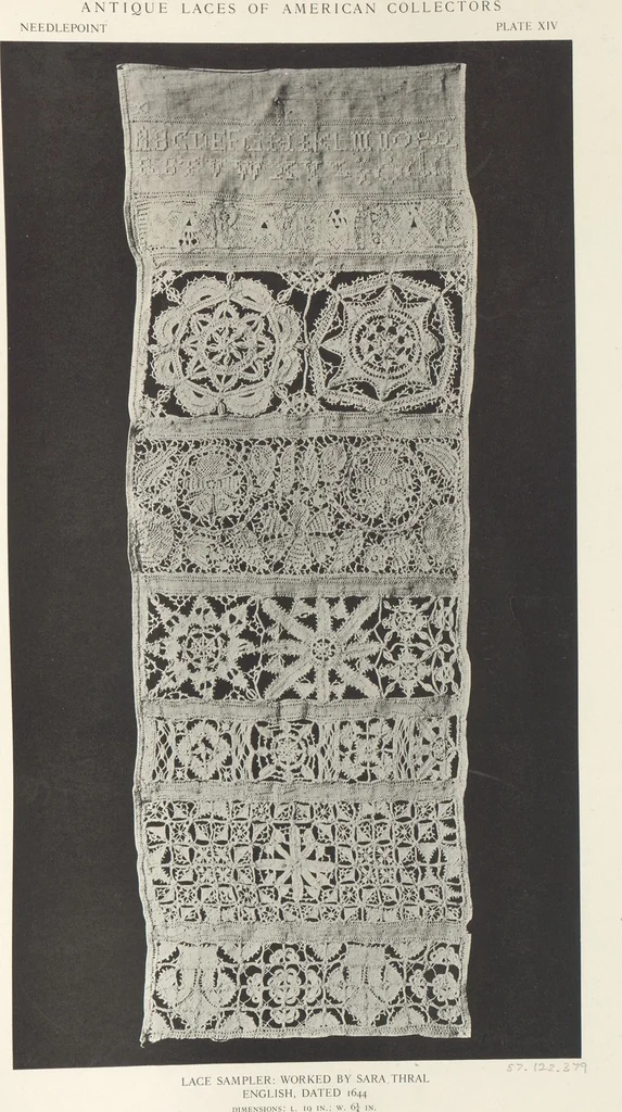 An illustration from Antique laces of American collectors : Volume 1 / text by Frances Morris & Marian Hague, 1920, leaf 35