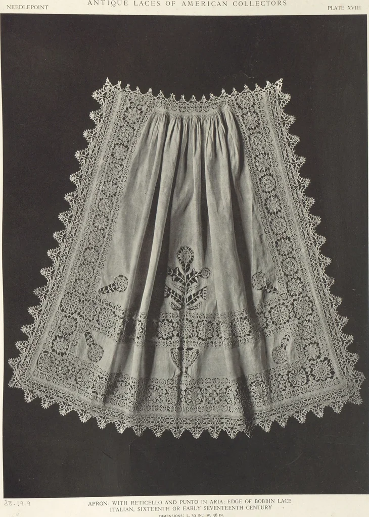 An illustration from Antique laces of American collectors : Volume 1 / text by Frances Morris & Marian Hague, 1920, leaf 39