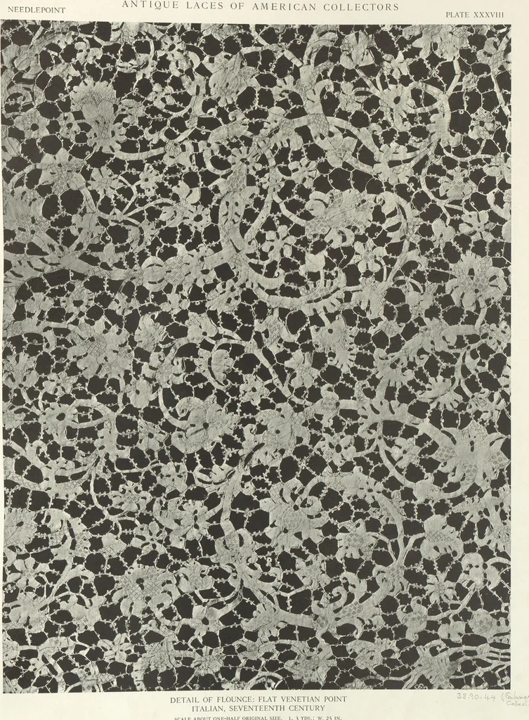 An illustration from Antique laces of American collectors : Volume 1 / text by Frances Morris & Marian Hague, 1920, leaf 59