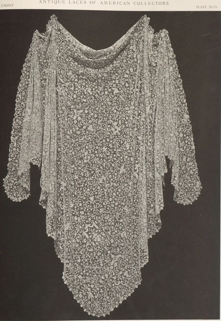 An illustration from Antique laces of American collectors : Volume 1 / text by Frances Morris & Marian Hague, 1920, leaf 70