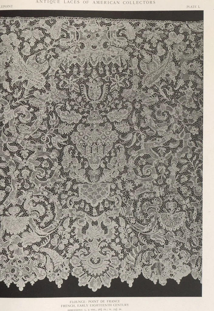 An illustration from Antique laces of American collectors : Volume 1 / text by Frances Morris & Marian Hague, 1920, leaf 71
