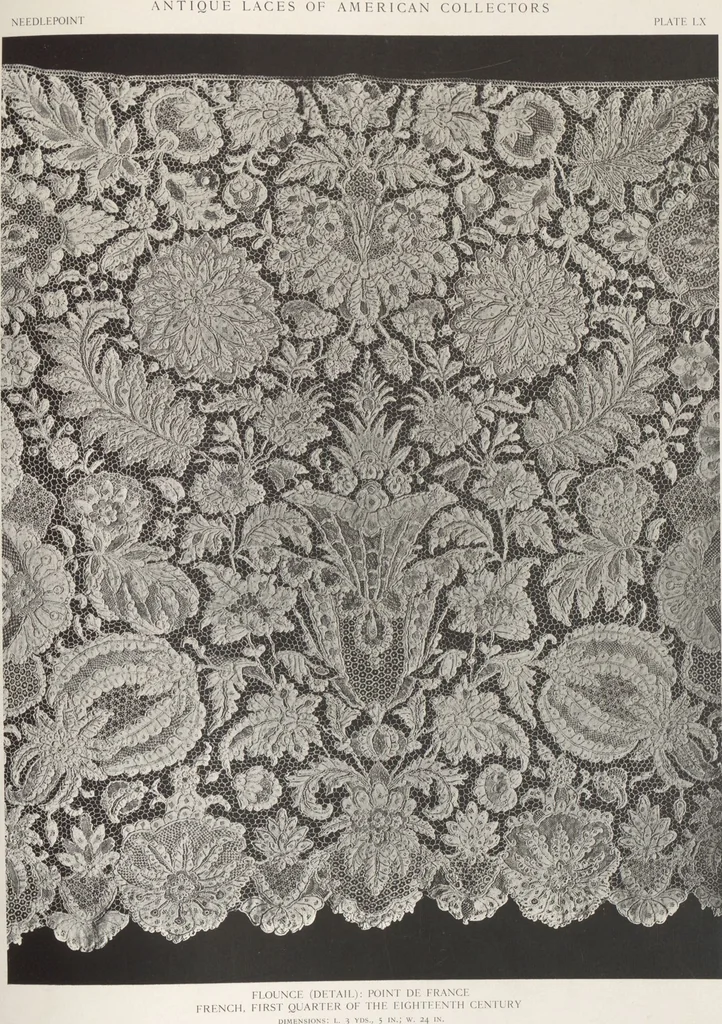 An illustration from Antique laces of American collectors : Volume 1 / text by Frances Morris & Marian Hague, 1920, leaf 81