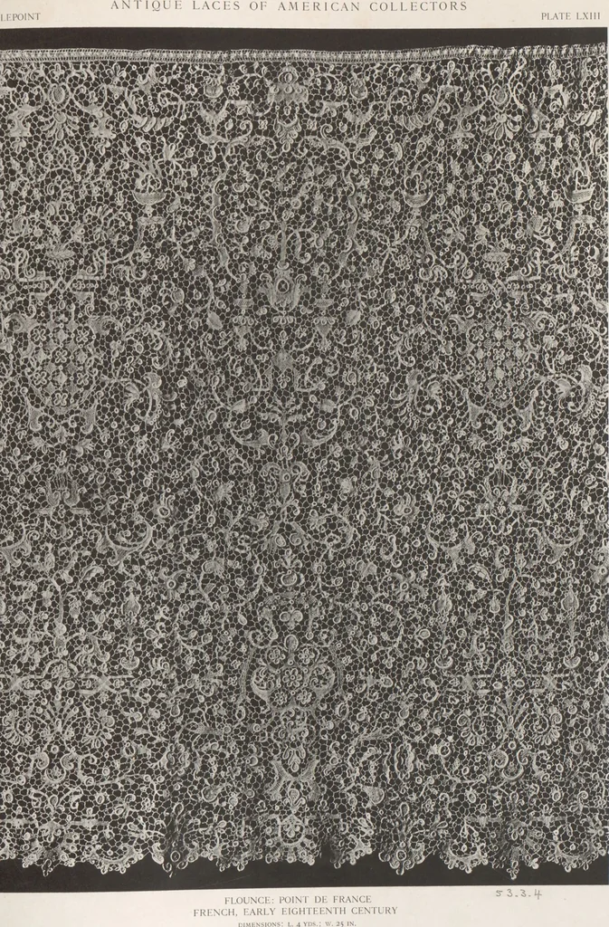 An illustration from Antique laces of American collectors : Volume 1 / text by Frances Morris & Marian Hague, 1920, leaf 84