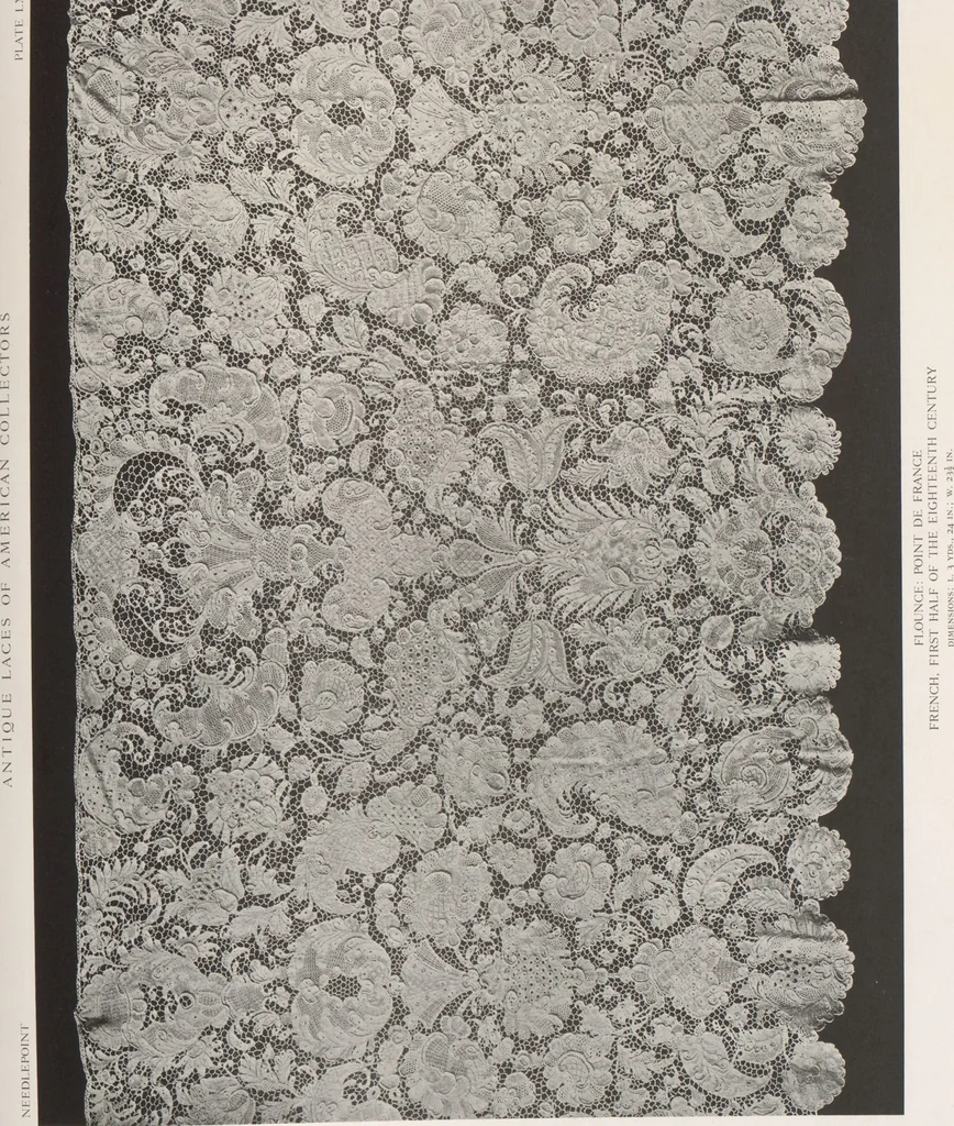 An illustration from Antique laces of American collectors : Volume 1 / text by Frances Morris & Marian Hague, 1920, leaf 85