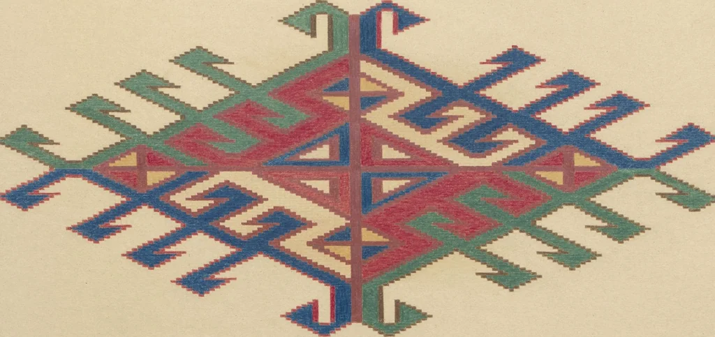 An illustration from Original drawings of Turkoman rug designs / Amos Batemann Thacher, 1940, leaf 41
