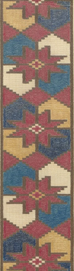 An illustration from Original drawings of Turkoman rug designs / Amos Batemann Thacher, 1940, leaf 45