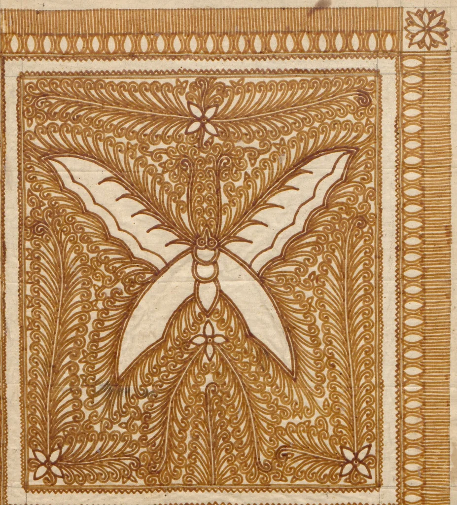An illustration from Notes on Javanese batik, 1919, leaf 22