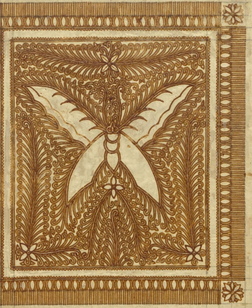 An illustration from Notes on Javanese batik, 1919, leaf 24