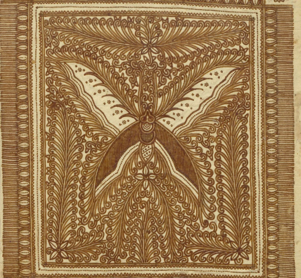 An illustration from Notes on Javanese batik, 1919, leaf 28