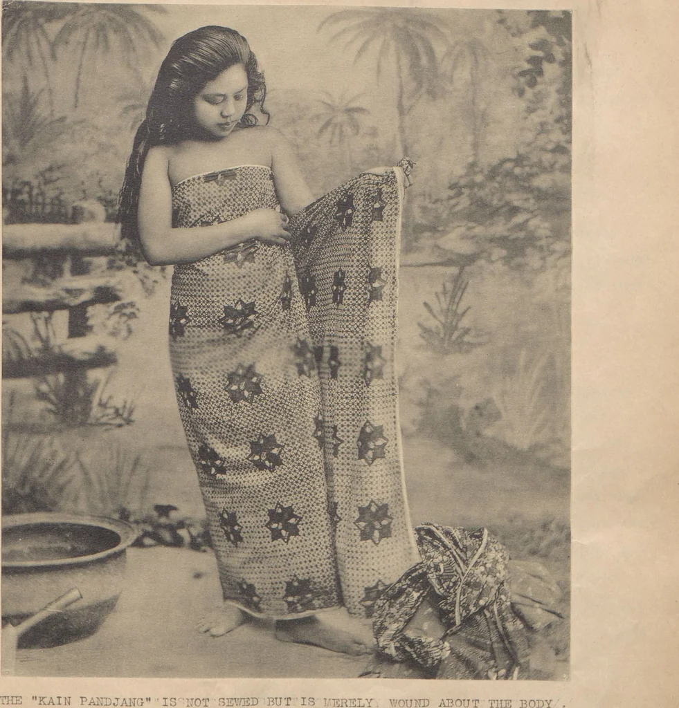 An illustration from Notes on Javanese batik, 1919, leaf 7