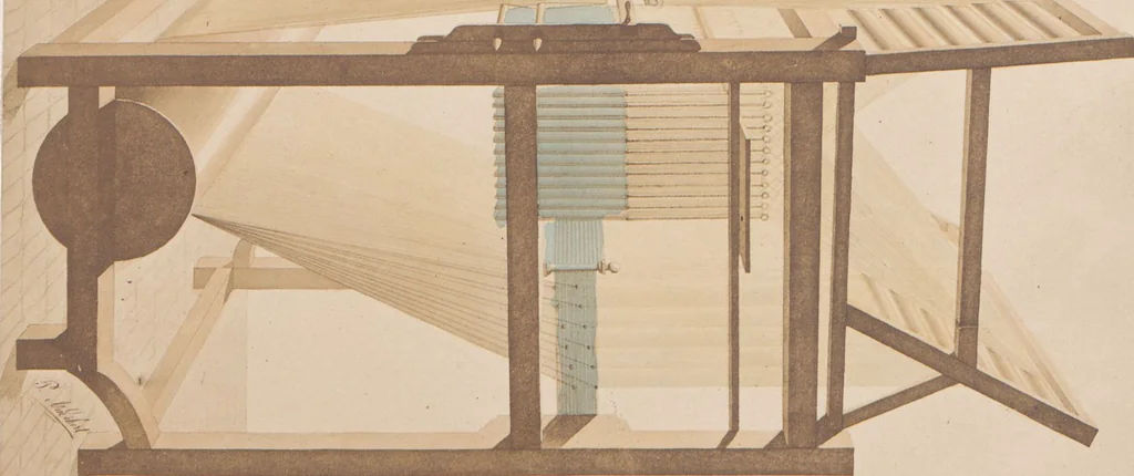 An illustration from Cours de théorie pour le tissage : professé par P. Audibert / fait par T. Diederichs, 1876, leaf 176