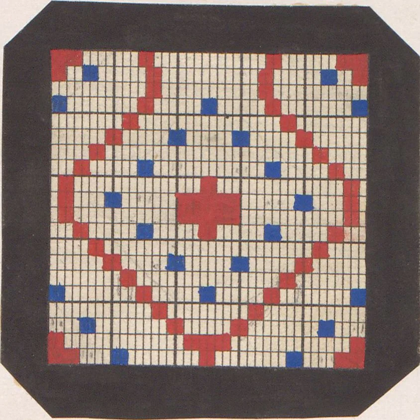 An illustration from Cours de théorie pour le tissage : professé par P. Audibert / fait par T. Diederichs, 1876, leaf 214