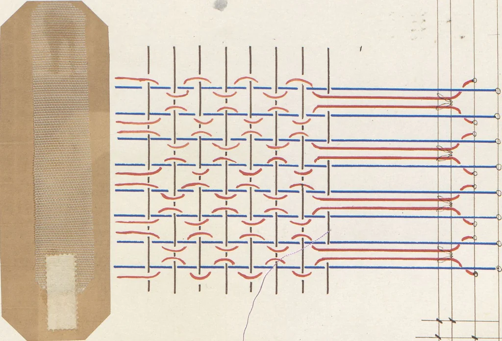 An illustration from Cours de théorie pour le tissage : professé par P. Audibert / fait par T. Diederichs, 1876, leaf 232