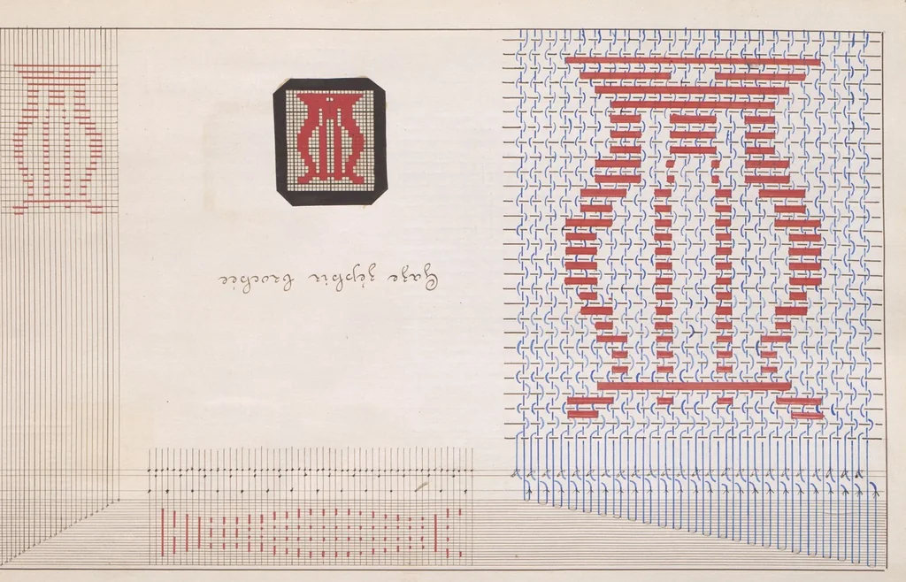 An illustration from Cours de théorie pour le tissage : professé par P. Audibert / fait par T. Diederichs, 1876, leaf 238
