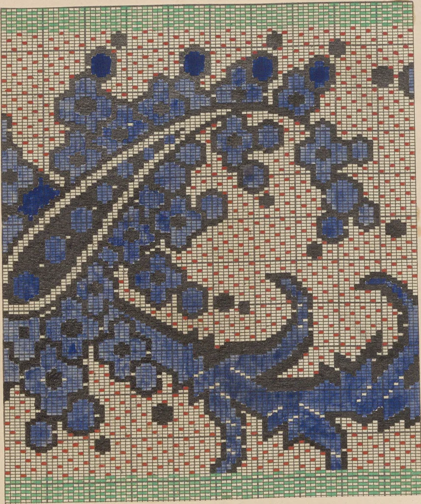 An illustration from Théorie de la fabrique, 1850, leaf 157