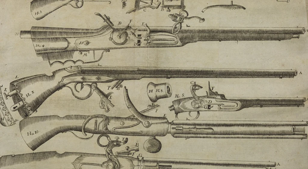 An illustration from Unterrich von Wind-Buchsen / incerti autoris!, 1690, leaf 11
