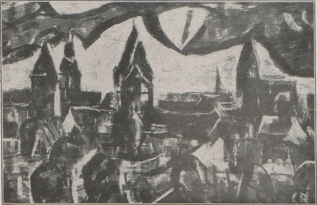 An illustration from Christian Rohlfs : fünftes Buch der Galerie Goyert, Köln a. Rhein, 1921, leaf 12