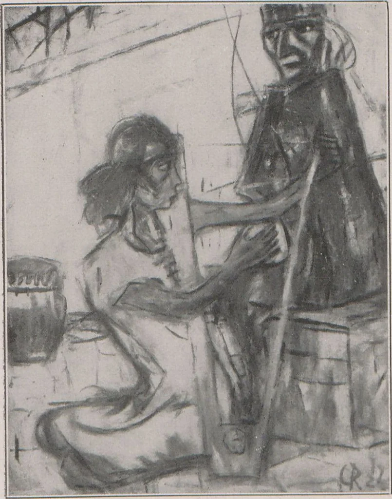 An illustration from Christian Rohlfs : fünftes Buch der Galerie Goyert, Köln a. Rhein, 1921, leaf 19