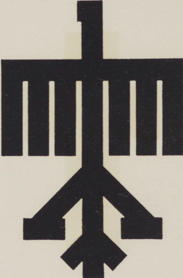 An illustration from Handelsmarken und Fabrikzeichen, von Carl Ernst Hinkefuss und Wilhelm H. Deffke, 1917, leaf 30