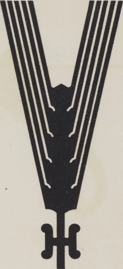 An illustration from Handelsmarken und Fabrikzeichen, von Carl Ernst Hinkefuss und Wilhelm H. Deffke, 1917, leaf 60