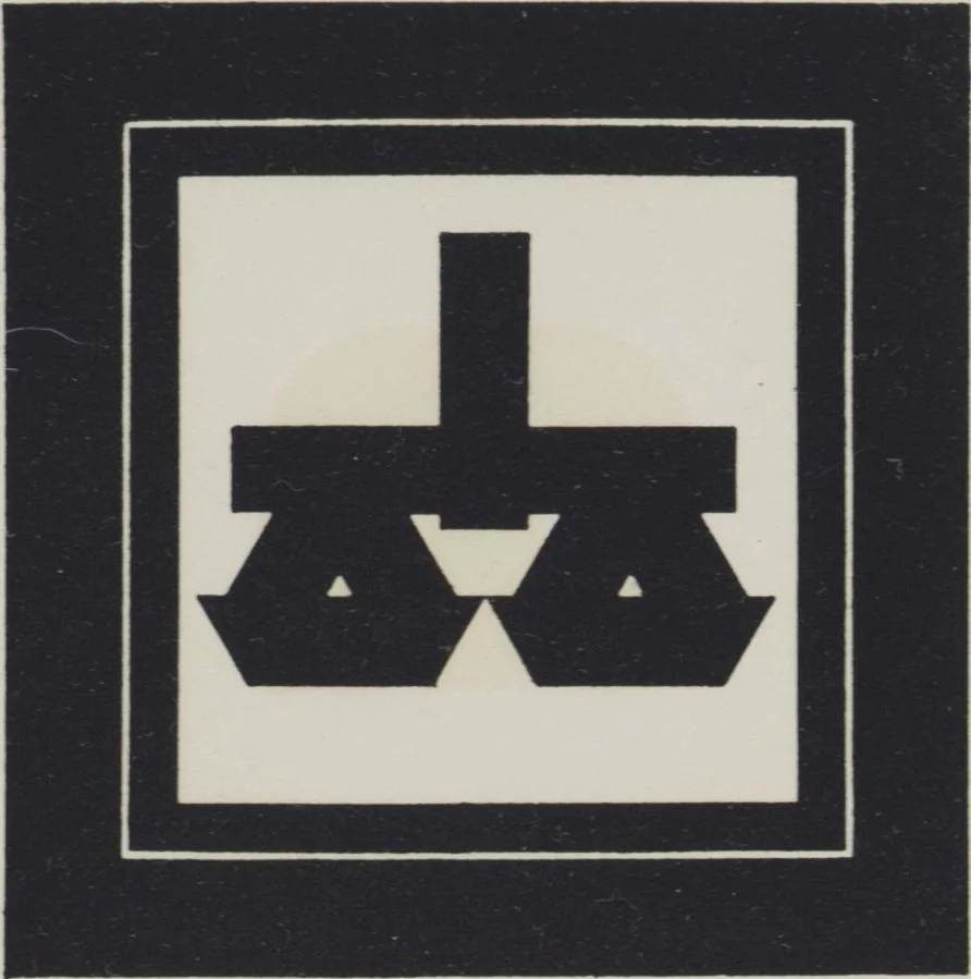 An illustration from Handelsmarken und Fabrikzeichen, von Carl Ernst Hinkefuss und Wilhelm H. Deffke, 1917, leaf 67