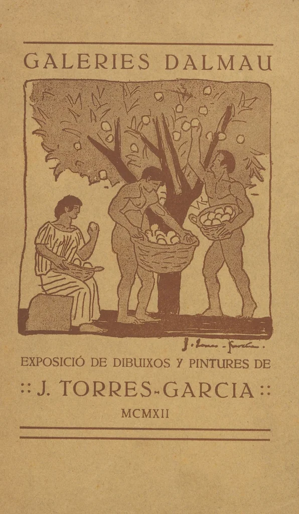 An illustration from Exposició de dibuixos y pintures de J. Torres-Garcia, 1912, leaf 1