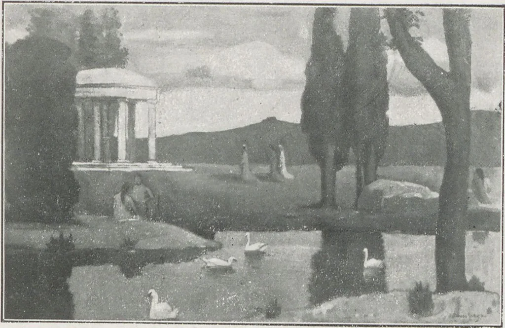 An illustration from Exposició de dibuixos y pintures de J. Torres-Garcia, 1912, leaf 11