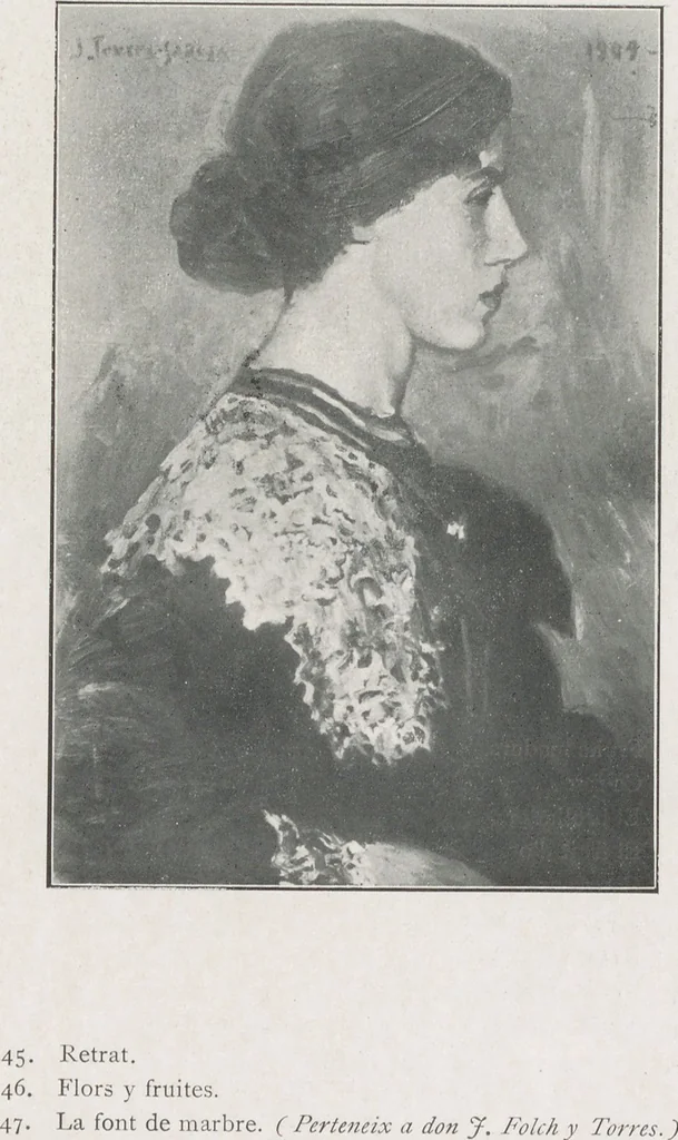 An illustration from Exposició de dibuixos y pintures de J. Torres-Garcia, 1912, leaf 14