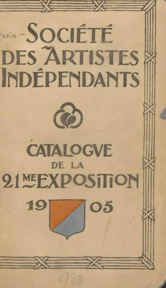 An illustration from Société des artistes indépendants : catalogue de la 21me exposition, 1905, 1905, leaf 1