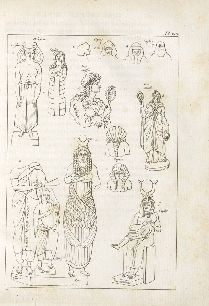 An illustration from Recherches sur les costumes, les moeurs, les usages religieux, civils et militaires des anciens peuples : [Volume 2] / par J. Mailliot, ... publié par P. Martin, 1809, leaf 107