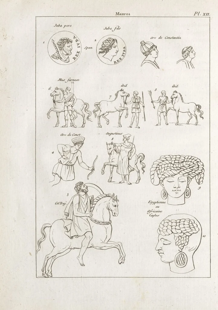An illustration from Recherches sur les costumes, les moeurs, les usages religieux, civils et militaires des anciens peuples : [Volume 2] / par J. Mailliot, ... publié par P. Martin, 1809, leaf 148