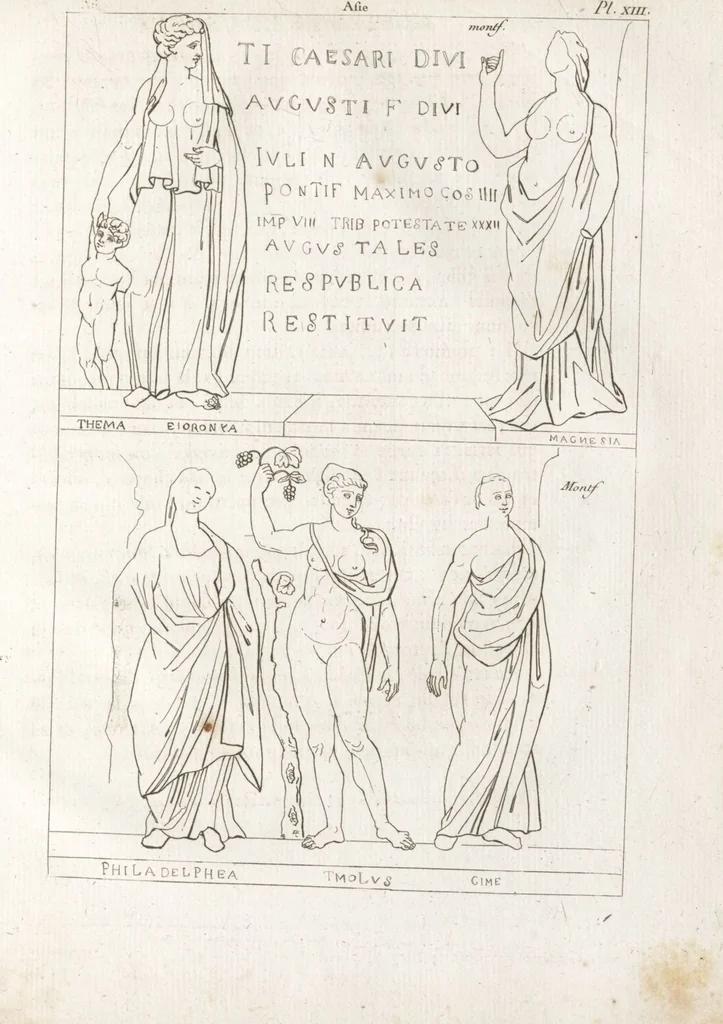 An illustration from Recherches sur les costumes, les moeurs, les usages religieux, civils et militaires des anciens peuples : [Volume 2] / par J. Mailliot, ... publié par P. Martin, 1809, leaf 155