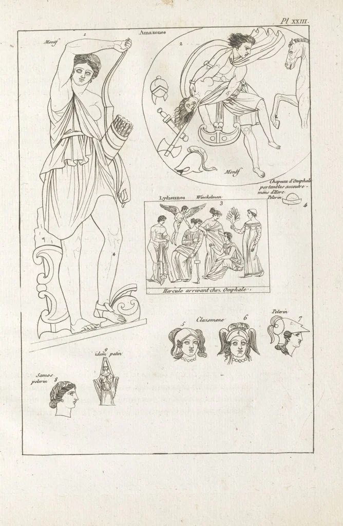An illustration from Recherches sur les costumes, les moeurs, les usages religieux, civils et militaires des anciens peuples : [Volume 2] / par J. Mailliot, ... publié par P. Martin, 1809, leaf 231