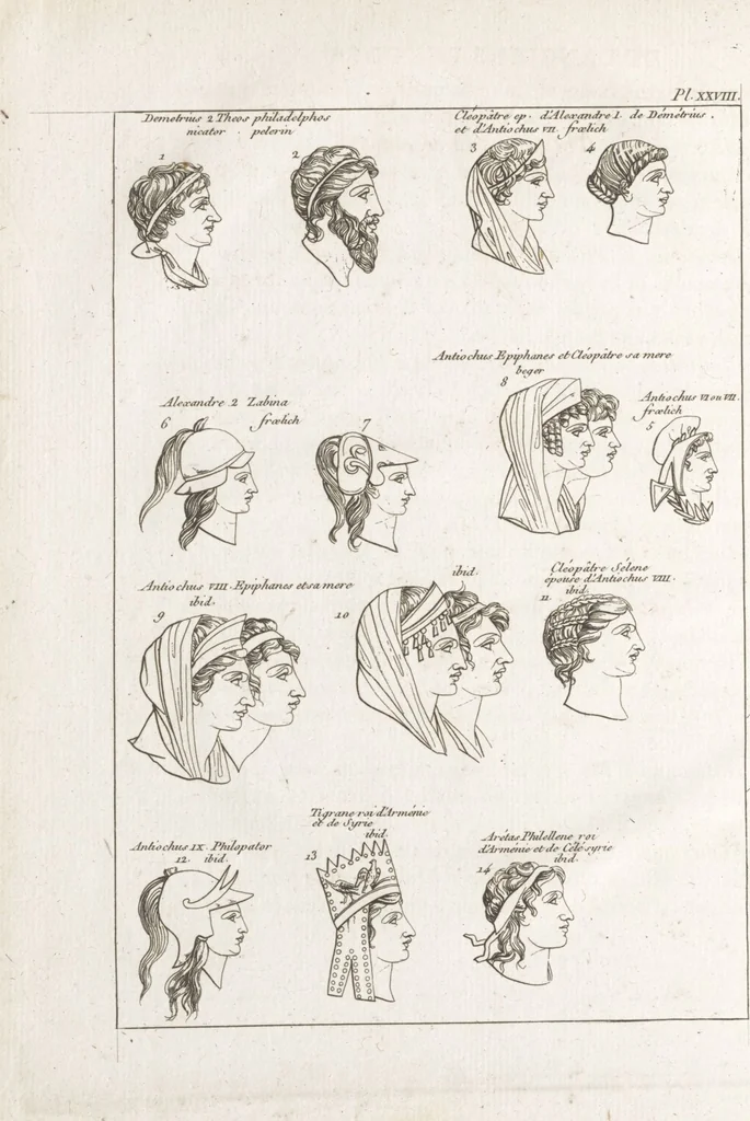 An illustration from Recherches sur les costumes, les moeurs, les usages religieux, civils et militaires des anciens peuples : [Volume 2] / par J. Mailliot, ... publié par P. Martin, 1809, leaf 264