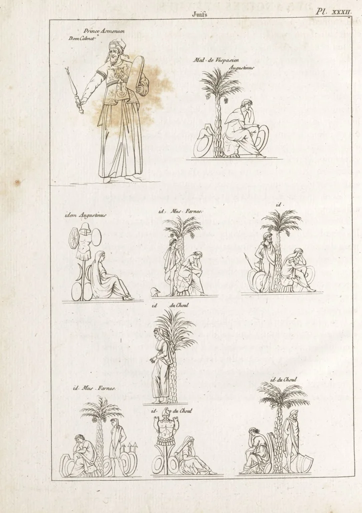 An illustration from Recherches sur les costumes, les moeurs, les usages religieux, civils et militaires des anciens peuples : [Volume 2] / par J. Mailliot, ... publié par P. Martin, 1809, leaf 292