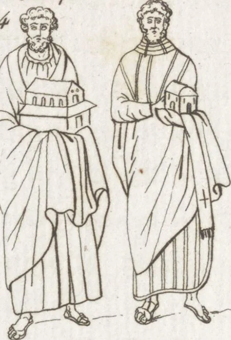 An illustration from Recherches sur les costumes, les moeurs, les usages religieux, civils et militaires des anciens peuples : [Volume 2] / par J. Mailliot, ... publié par P. Martin, 1809, leaf 352