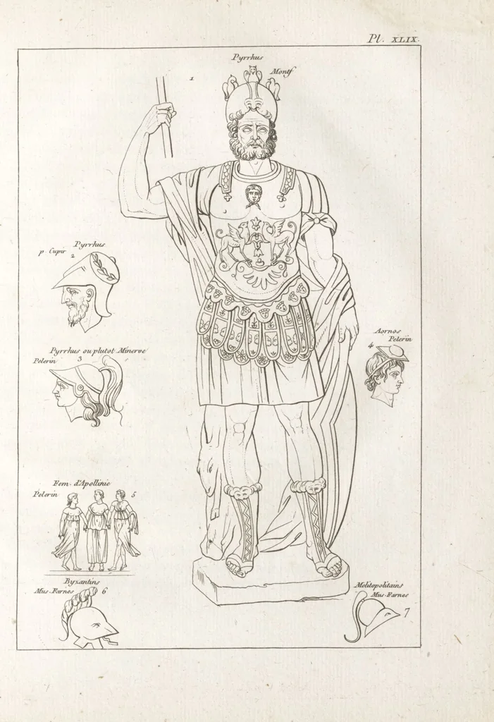 An illustration from Recherches sur les costumes, les moeurs, les usages religieux, civils et militaires des anciens peuples : [Volume 2] / par J. Mailliot, ... publié par P. Martin, 1809, leaf 523