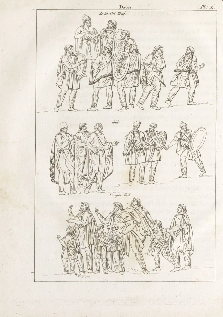 An illustration from Recherches sur les costumes, les moeurs, les usages religieux, civils et militaires des anciens peuples : [Volume 2] / par J. Mailliot, ... publié par P. Martin, 1809, leaf 528