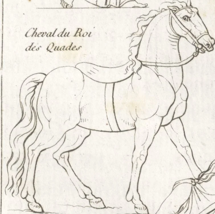 An illustration from Recherches sur les costumes, les moeurs, les usages religieux, civils et militaires des anciens peuples : [Volume 2] / par J. Mailliot, ... publié par P. Martin, 1809, leaf 619
